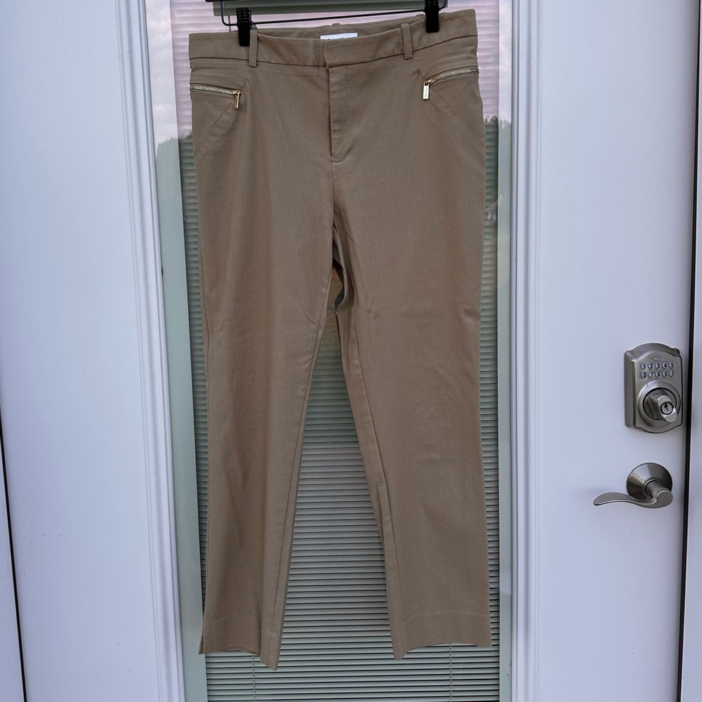 Calvin Klein Tan Skinny Pants 10